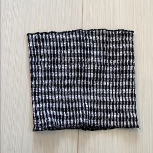 Black/White Checkered Tube Top, great condition